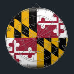 Maryland flagga piltavla<br><div class="desc">Maryland är ett statligt för U.S. som lokaliseras i Mitt--Atlanten regionen av Förenta staterna som gränsar Virginia, West Virginia och Washington, D.C. till dess söder och väster; Pennsylvania till dess nord; och Delaware till dess öster. Maryland var det sjunde statligt som ratificerar den Förenta staterna konstitutionen och har tre tillfälligt använda...</div>