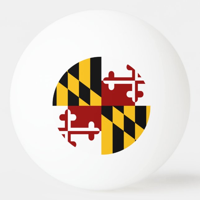 Maryland flagga pingisboll (Baksidan)