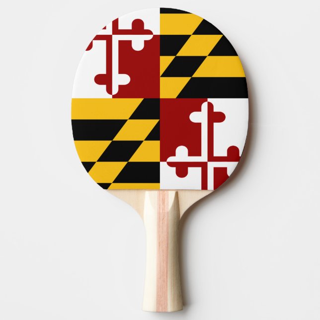 Maryland flagga pingisracket (Framsidan)