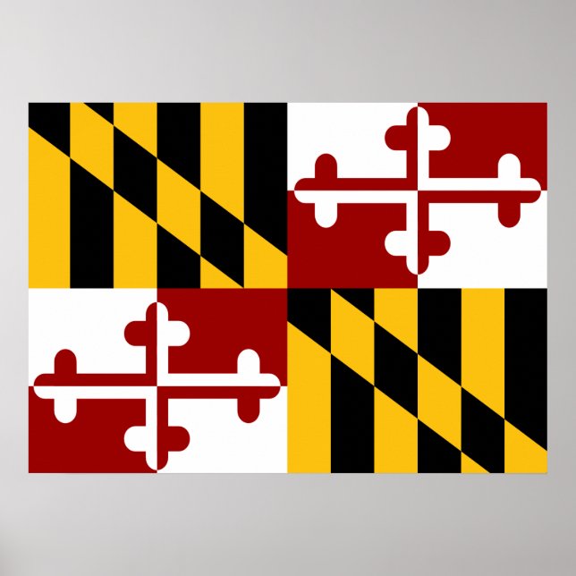 Maryland flagga poster (Framsidan)