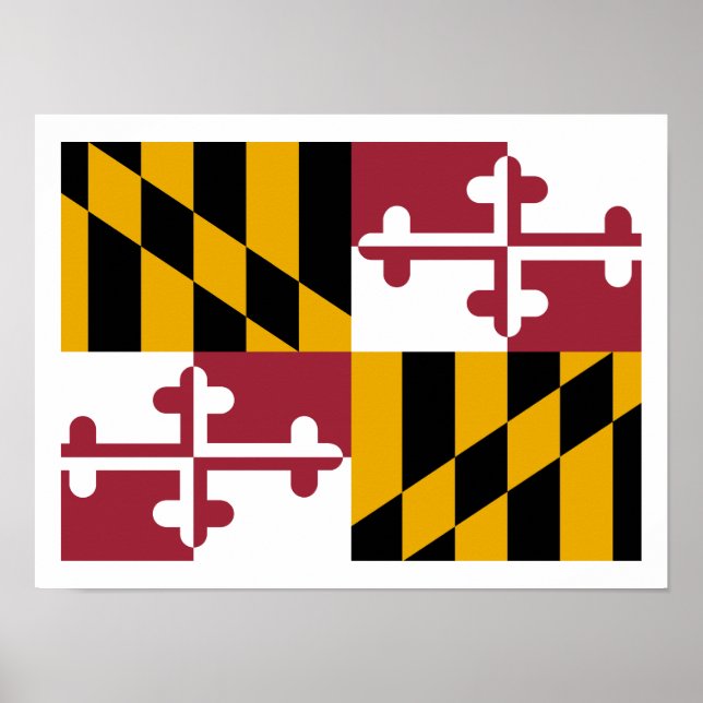 Maryland Flagga Poster (Framsidan)