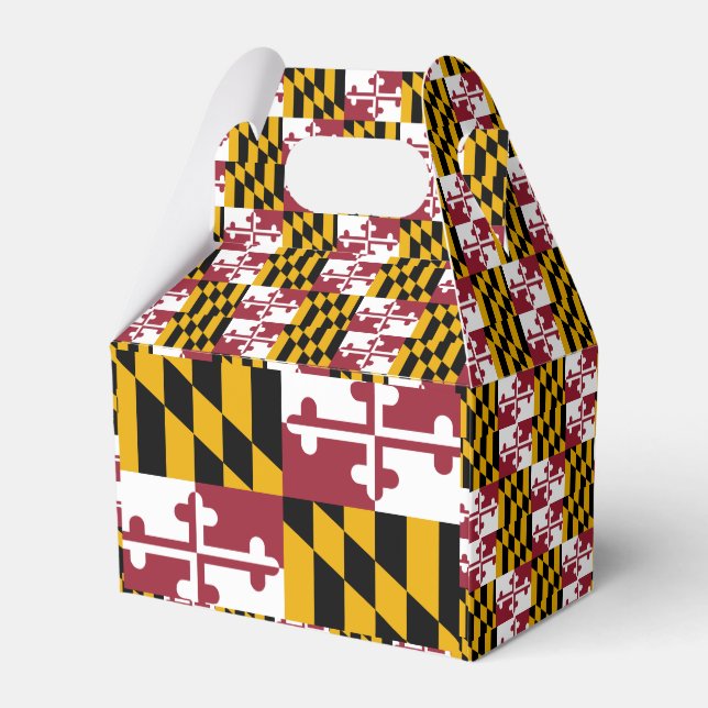 Maryland Flagga Presentaskar (Baksidan Sidan)