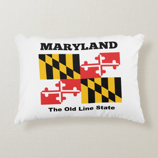 Maryland flagga prydnadskudde (Framsidan)