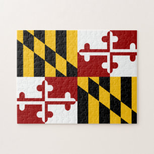 Maryland flagga pussel