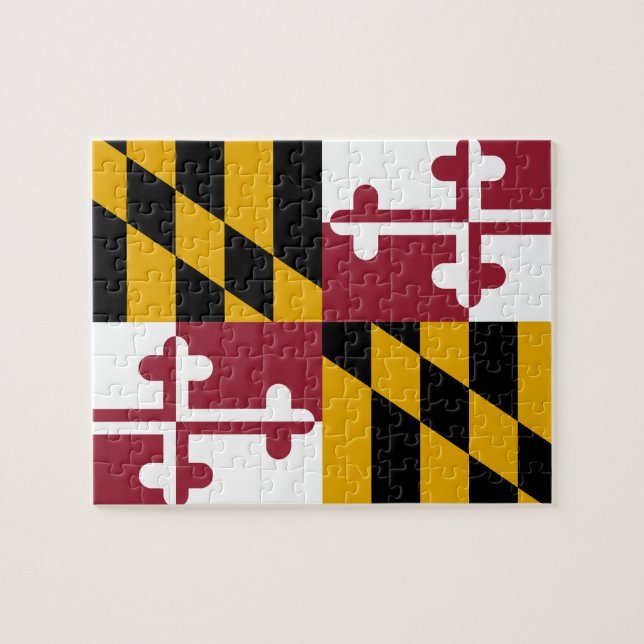 Maryland Flagga Pussel (Horisontell)