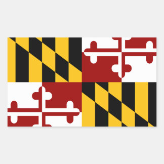 Maryland flagga rektangulärt klistermärke
