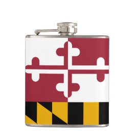 Maryland Flagga & RESe Maryland USA Stater/sport Fickplunta