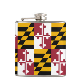 Maryland Flagga & RESe Maryland USA Stater/sport Fickplunta