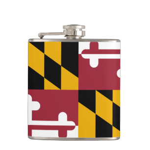 Maryland Flagga & RESe Maryland USA Stater/sport Fickplunta