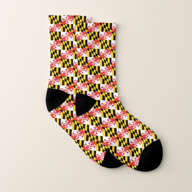 Maryland Flagga Socks - Manar och kvinnors Strumpor (Par)