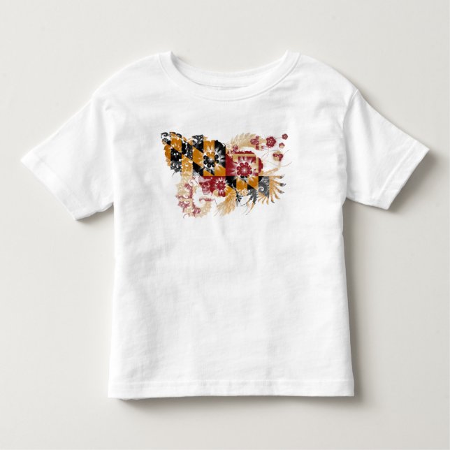 Maryland flagga t-shirt (Framsida)