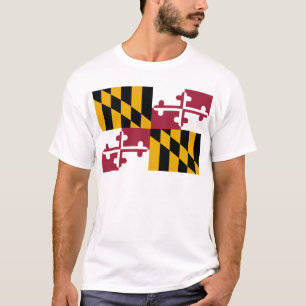 Maryland flagga t-shirt
