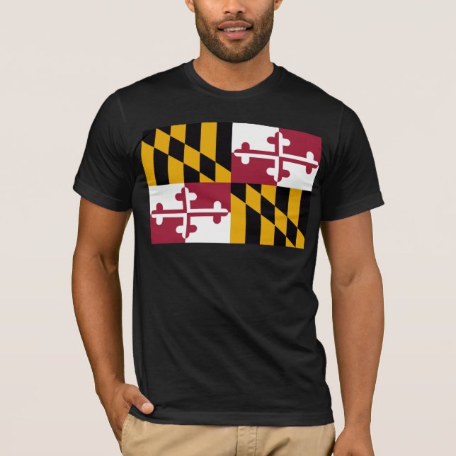 Maryland flagga t-shirt (Framsida)