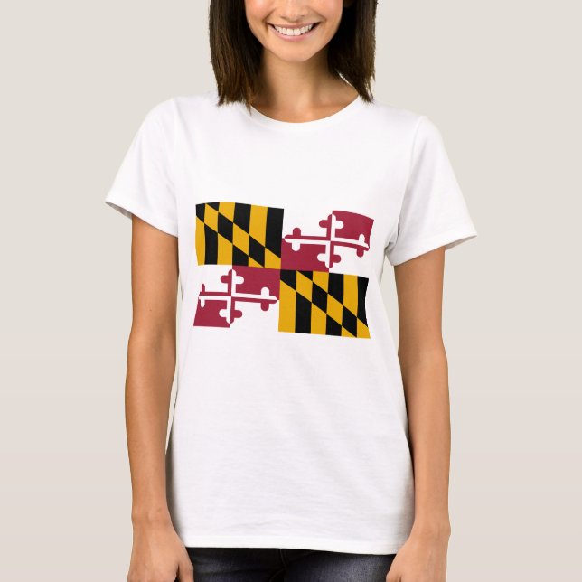Maryland, Flagga T Shirt (Framsida)