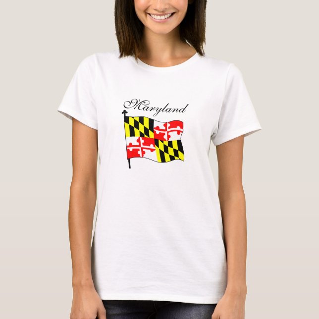 Maryland flagga tee (Framsida)