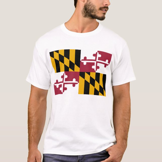 Maryland flagga tee (Framsida)