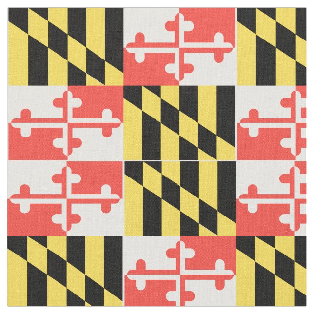 MARYLAND-Flagga Tyg (Närbild)