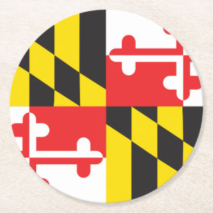 Maryland, Flagga Underlägg Papper Rund