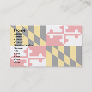Maryland flagga visitkort