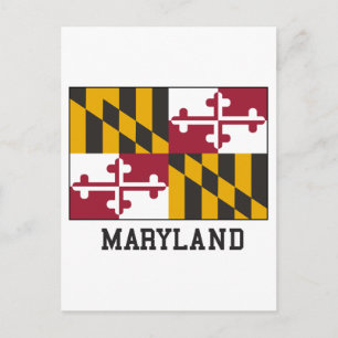 Maryland flagga vykort