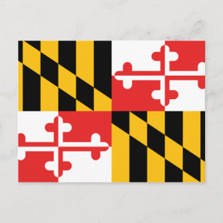 Maryland Flagga Vykort