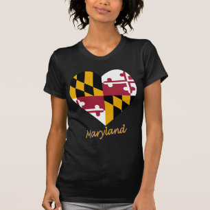 Maryland flaggahjärta tröja