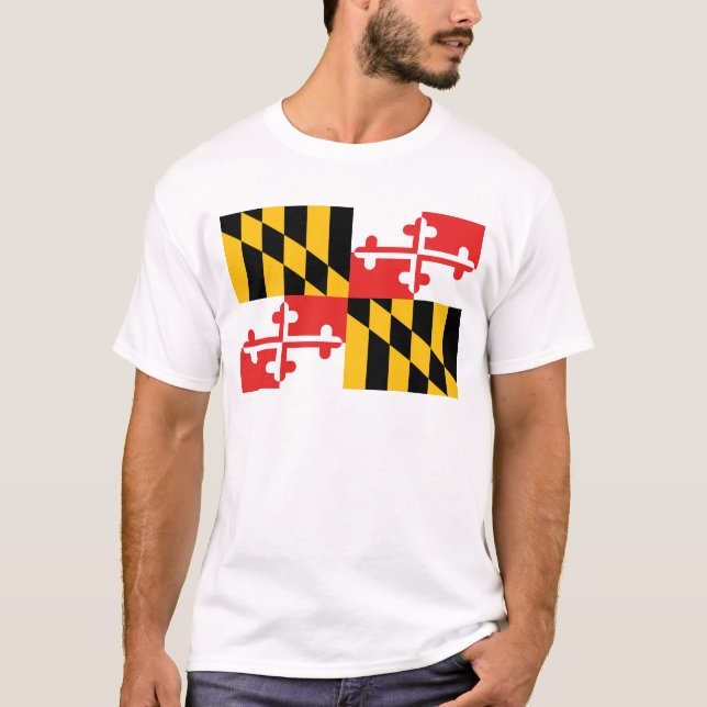 Maryland FLAGGAinternationell T-shirt (Framsida)