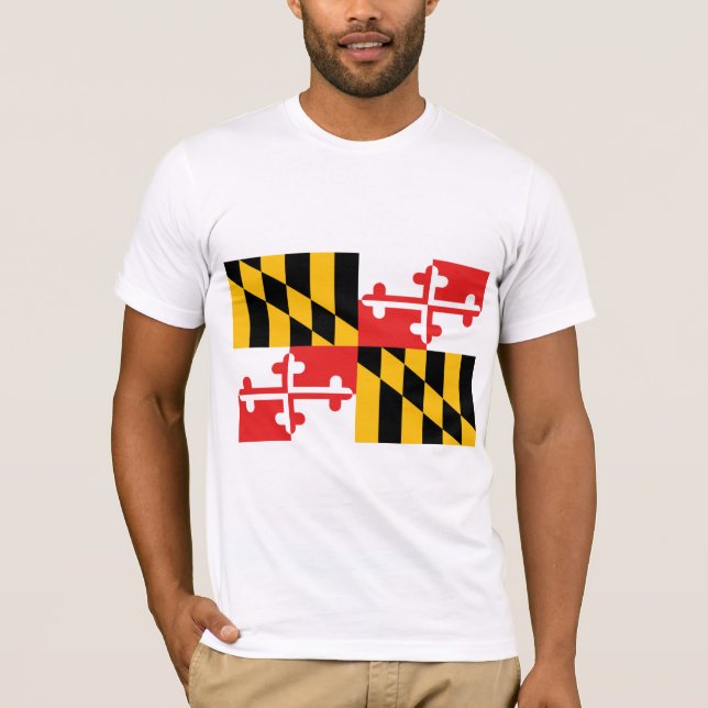 Maryland FLAGGAinternationell Tee Shirt (Framsida)