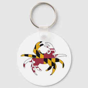 Maryland flaggakrabba nyckelring