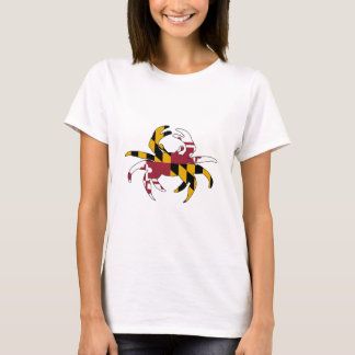 Maryland flaggakrabba t shirt