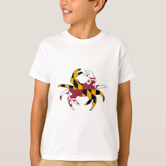 Maryland flaggakrabba t shirt