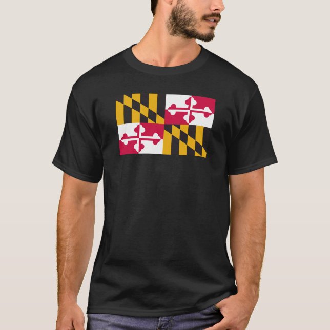 Maryland flaggaskjorta tee (Framsida)
