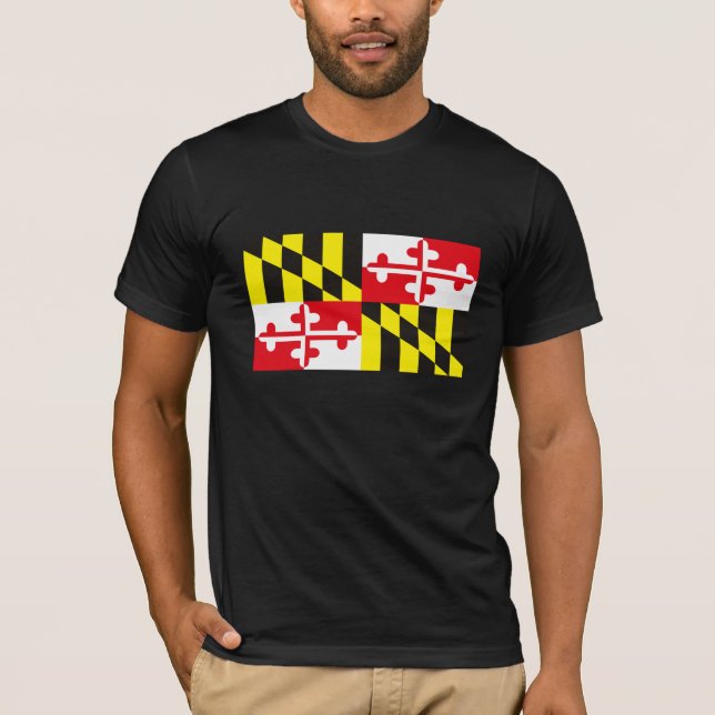 Maryland flaggaT-tröja T-shirt (Framsida)