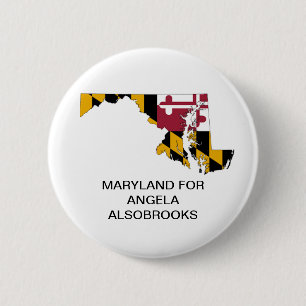 MARYLAND för Angela Alsobrooks SENATE Button Knapp