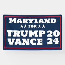 Maryland for Trump Vance 2024 Banner