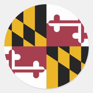 Maryland, Förenade Stater Runt Klistermärke