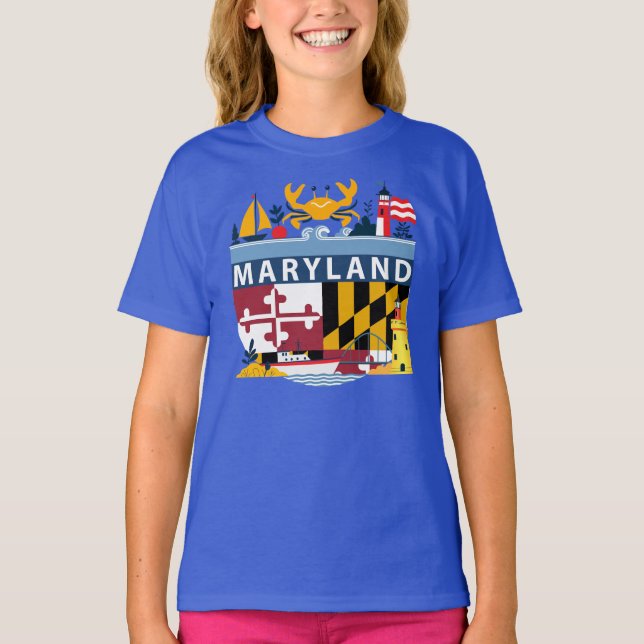 Maryland, Förenta staterna T Shirt (Framsida)