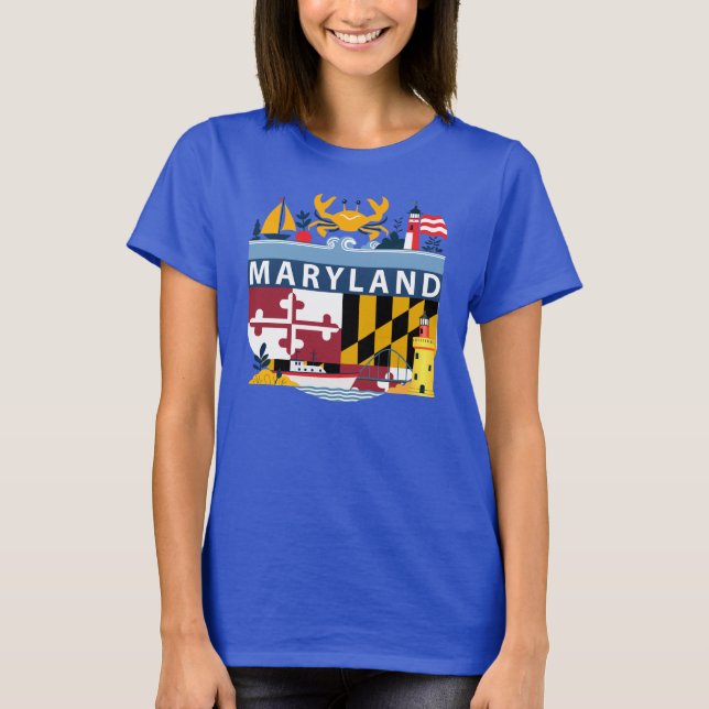 Maryland, Förenta staterna T Shirt (Framsida)