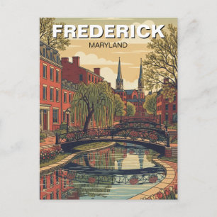 Maryland Frederick historiskt distrikt Resa Vykort