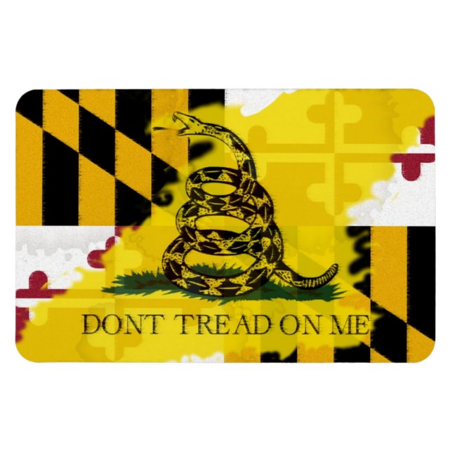 Maryland Gadsden Flagga Magnet (Horisontell)