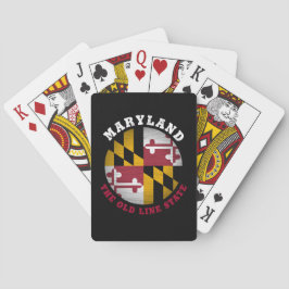 MARYLAND GAMLA LINJEN STATENS FLAGGA CASINOKORT