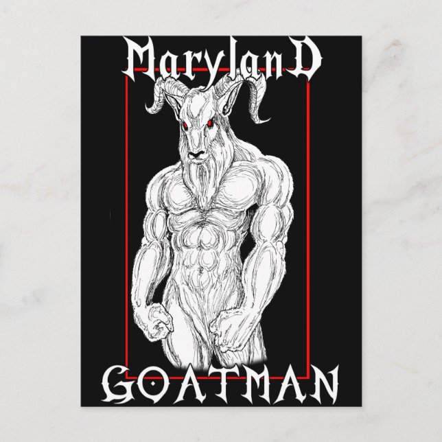 Maryland Goatman Vykort (Framsida)