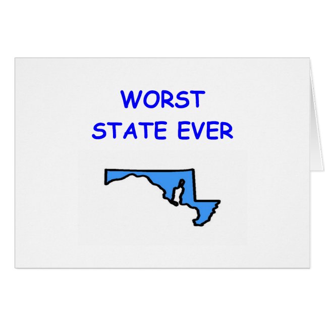 MARYLAND HÄLSNINGSKORT (Framsidan Horizontal)