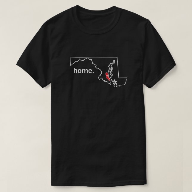 Maryland hem- ståndsmässig skjorta - Calvert Co. Tee Shirt (Design framsida)