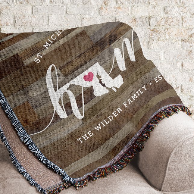 Maryland Hemstat Personlig trädesign Filt (Skapare uppladdad)