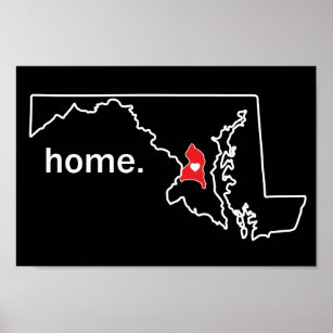 Maryland Home County poster - Prince George's Co.