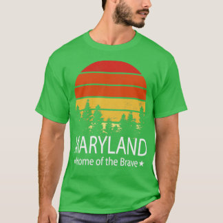 Maryland Home of the modiga Maryland State T Shirt