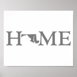 Maryland Home State Ord Art Poster