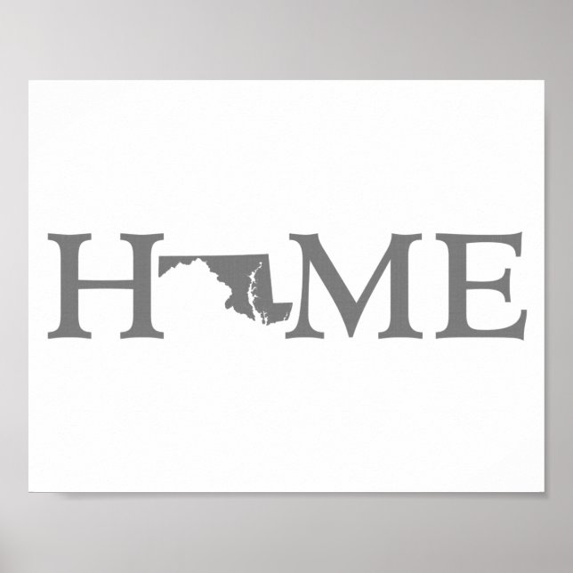 Maryland Home State Ord Art Poster (Framsidan)