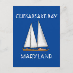 Maryland i sjöbåten Chesapeake Bay Vykort